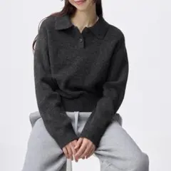 GU パフニットポロシャツ