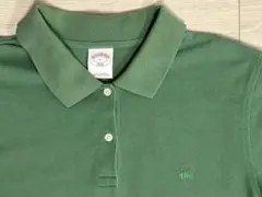brooksbrothers ブルックスブラザーズ ポロシャツ　グリーン刺繍ロゴ
