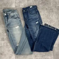 美品 AmericanEagle & EDWIN 平成デニムパンツ 2本セットのサムネイル