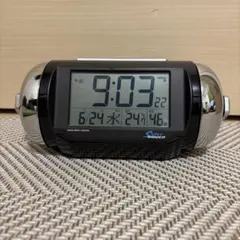SEIKO セイコー　スーパーライデン 大音量　電波目覚まし時計　NR523Kのサムネイル