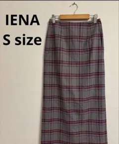 イエナ ブロックチェックタイトスカート