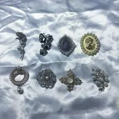 ブローチ まとめ売り 8点セット