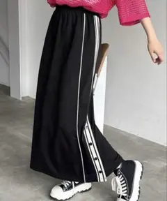 FRIFUL ロングスカート ブラック XL ジャージスカートのサムネイル