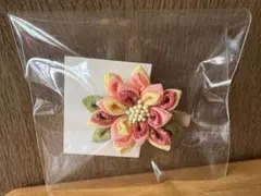 和風花デザインブローチ