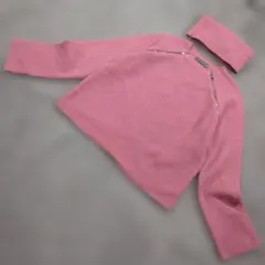 ★b3142 SPORTMAX【F】粉紅色針織上衣 附頸圍