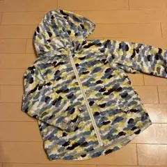 キッズ カモフラ柄 フード付きジャケット 120cm