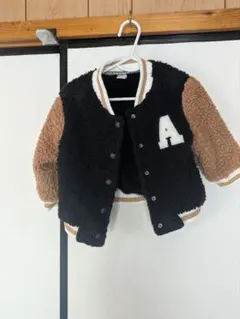 SHEIN ボアジャケット 黒/茶色