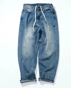 NAUTICA JEANS EASY FITバギーブラックデニムW34裾美 - メルカリ