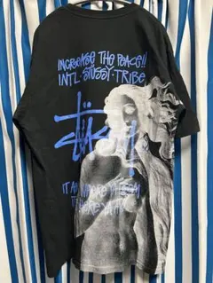 【希少】00s STUSSY ステューシー 女神 ビーナス Tシャツ 黒タグ L