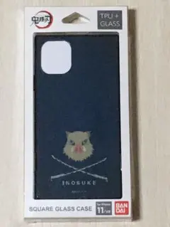 iPhone 11/XR 6.1インチ 鬼滅の刃 スクエアガラス 嘴平伊之助