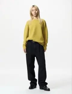 【UNIQLO】ラムクルーネックセーター Msize