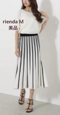 riendaドルマンプリーツフレアニット ワンピース