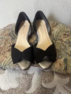 Jelly Beans リボン付きオープントゥパンプス　　　23.5cm