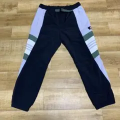 美品 adidas ナイロン ジョガー トラック パンツ ブラック XL