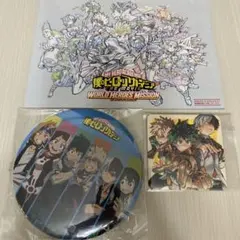 ヒロアカ 映画特典 非売品 缶バッジ コースター 緑谷 爆豪 轟