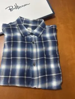 Ron Herman ネイビー チェックシャツ