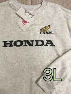 HONDA ホンダ 刺繍 裏起毛 トレーナー スウェット 大きいサイズ 3L