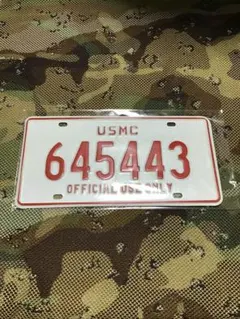 米軍放出品実物 激レア USMC ナンバープレート新品未使用5 - メルカリ