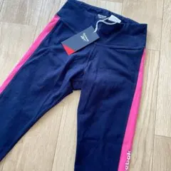 Reebok トレーニング　レギンス　160/68 ネイビー/ピンク