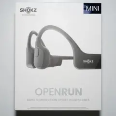 【美品】SHOKZ OPENRUN MINI 骨伝導イヤホン ブラック