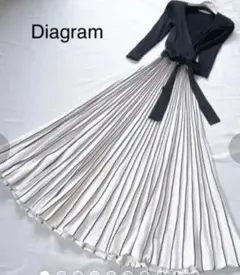 diagram グレースコンチネンタル　カシュクールリブニットワンピース