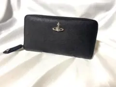 ヴィヴィアン・ウエストウッド　ラウンドファスナー長財布　ブラック