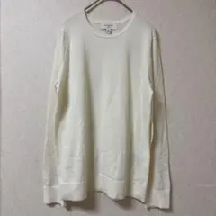 BANANA REPUBLIC 長袖ニット M ホワイト　トップス　薄手