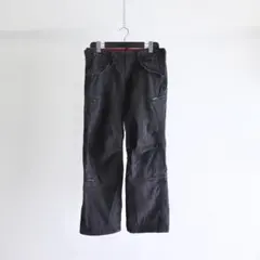 RATTLE TRAP ブラックデニム　ギミックカーゴパンツ　Y2K