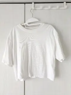 【美品！】ローリーズファーム 短め丈Tシャツ ホワイト フリーサイズ