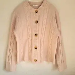 INOLVE ケーブルニットセーター　カーディガン　アウター　上着