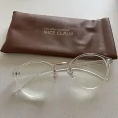 【美品】ナイスクラップ　クリアサングラス