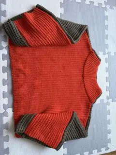 GYDA オレンジ グレー ニット M