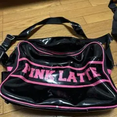 PINK LATTE スポーツバッグ ブラック/ピンク