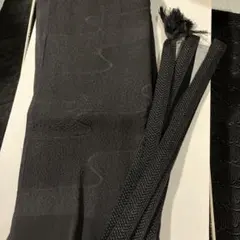 黒の帯揚げと帯締めのセット