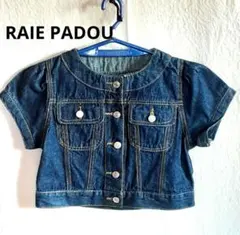 【最終価格】RAIE PADOU 半袖ダークデニムジャケット ショート丈 M