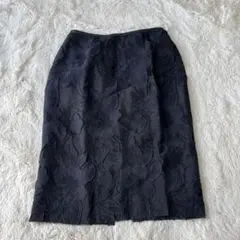 UNITED ARROWS タイトスカート 花柄 黒 34 ユナイテッドアローズのサムネイル