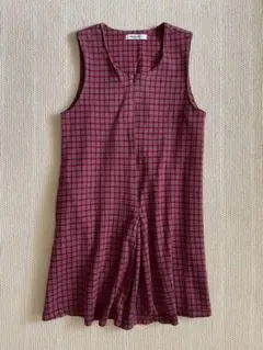 ファミリア 定番チェック！ ジャンパースカート 140