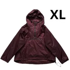 2001年製 OLDNAVY ナイロン アノラックパーカー XL えんじ 黒