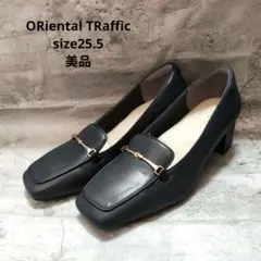 【極美品】オリエンタルトラフィック ビットヒールローファー 黒 41 試着のみ