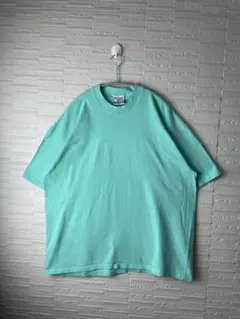 90s USA製ヴィンテージ　Lee 無地Tシャツ　Lサイズ　ターコイズのサムネイル