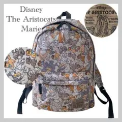 希少✨ディズニー おしゃれキャット マリーちゃん スウェット リュック 総柄