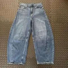 【着用1回・美品】GAP バレルデニム / ワイドストライドジーンズ 26のサムネイル