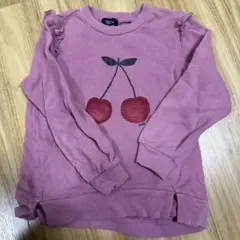 petit main チェリー柄 トレーナー 110