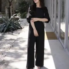 ランタンスリーブコンビネゾン オルドット old. ブラック