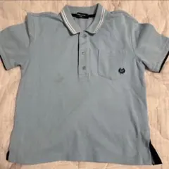 コムサイズム　ポロシャツ　半袖　水色　130 コムサ　 半袖ポロシャツ