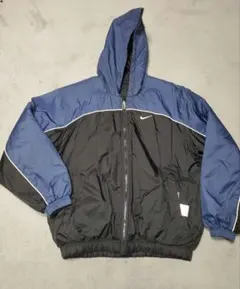Nike リバーシブル ジップ ジャケット コート ネイビー　銀タグ