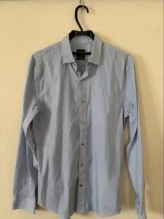 【汚れ有】ARMANI EXCHANGE ストライプシャツ 長袖スリムフィットMのサムネイル