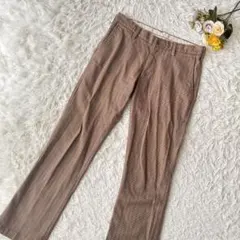 【希少】EDWIN エドウィン ストレートパンツ（M）コットン チノパン千鳥格子