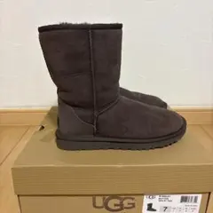 UGG W BAILEY BUTTON II ダークブラウン 7