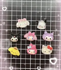 ネイルパーツ　サンリオ　クロミ　キティ　マイメロ　ポムポムプリン　ぷっくりのサムネイル
